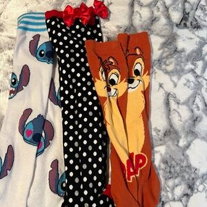 🏰  NWOT Disney High Sock Bundle